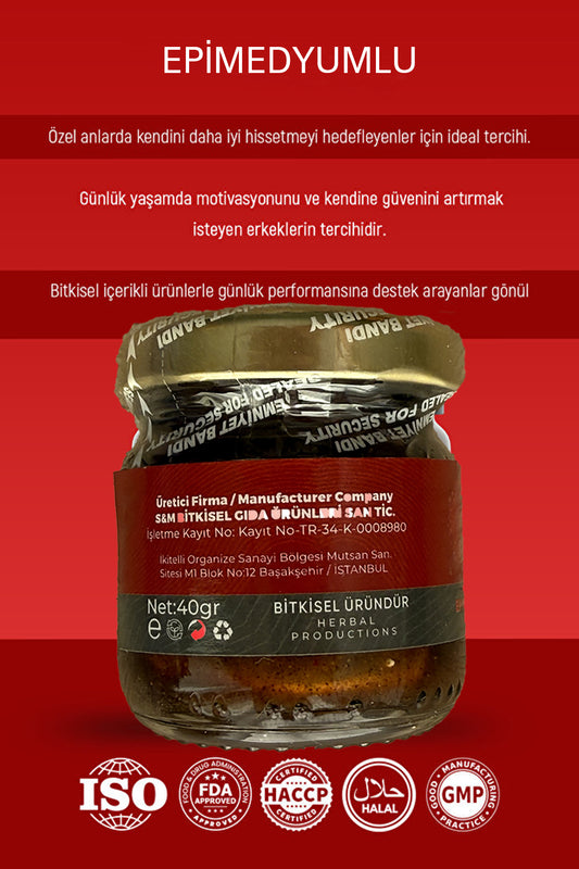 F1 Bitkisel Ginsengi Tribulus Terrestris Maca Ekstrat Içeren Takviye Edici Gıda 40 gr