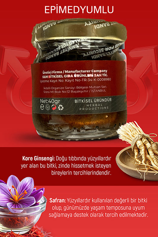 F1 Bitkisel Ginsengi Tribulus Terrestris Maca Ekstrat Içeren Takviye Edici Gıda 40 gr