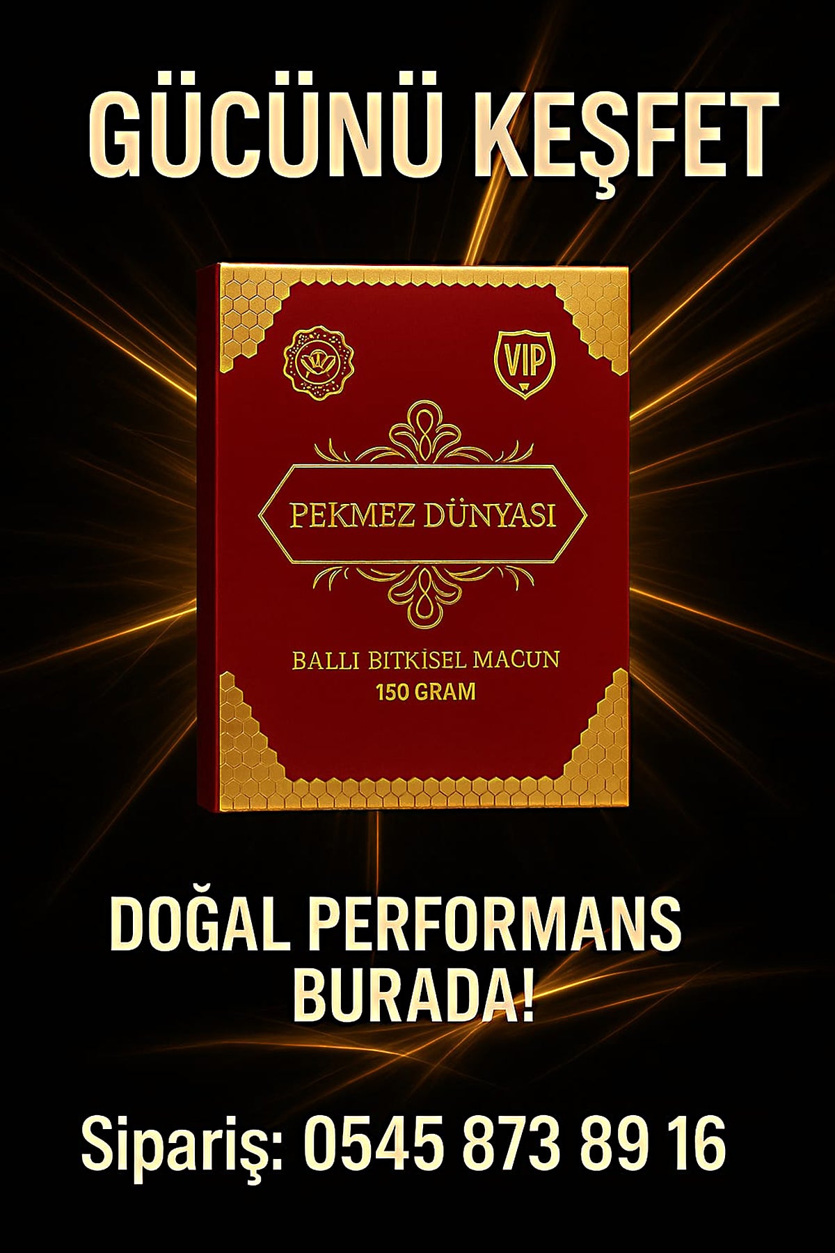 Vip Ballı Bitkisel Macun  Honey Herbal